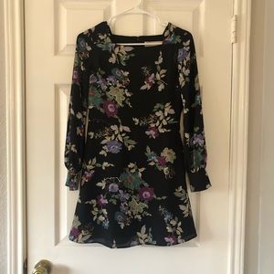 Floral long sleeve dress